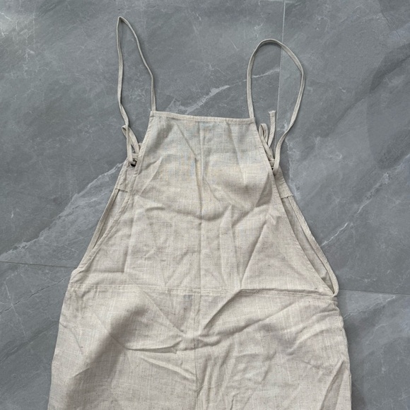 Women’s HYFVE Linen Blend Spaghetti Strap Sleeveless Jumpsuit Pants Size Small - Picture 10 of 15